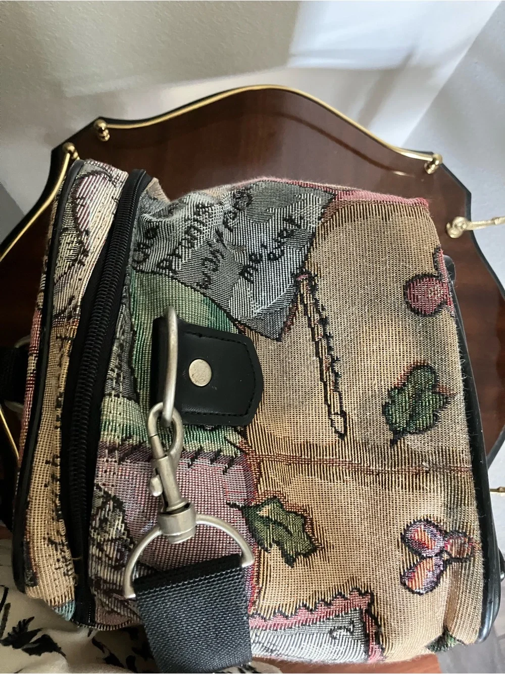 Vintage Winnie The Pooh Tapestry Cosmetic Case